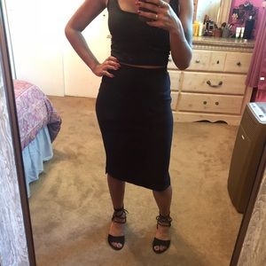 NWOT High Waist Black Pencil Skirt